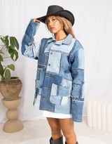 Vintage customized Levi's patches jacket
