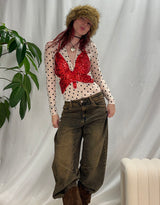 Butterfly sequin top