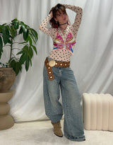 Butterfly sequin top