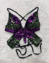 Butterfly sequin top