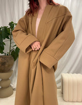 Oversized open coat
