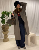 Oversized open coat