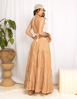 Handcrafted wide boho maxi skirt