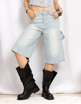 Sparkly denim jorts