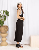 Wide leg sweat shorts