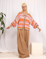 Oversized fluid wide leg trousers