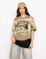 Radiohead faded graphic tee