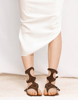 Studded gladiator sandal