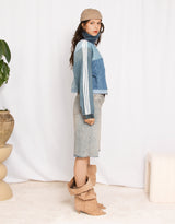 Long jeans shorts