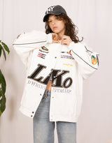 Racing club varsity jacket