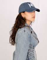 Washed NY cotton baseball cap