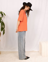 Oversized striped T-shirt
