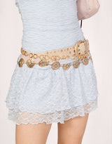 Boho western concho chain waist belt