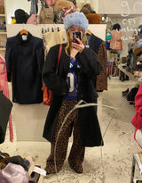 Leopard print pantalon