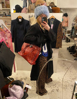 Leopard print pantalon