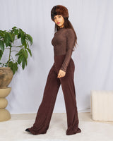 Sparkly flared leggings