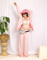 Rhinestone zip hoodie