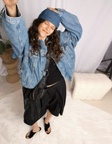 Vintage customized upcycled Levi's zip denim jacket