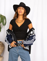 Cotton twist front T-shirt (staat op draft, niet genoeg foto's) komt later