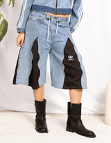 Vintage customized zipper shorts