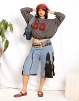 Oversized varsity 89 sweatshirt