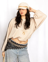 Chain and rhinestones sailor cap