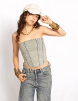 Vegan leather small stars cap