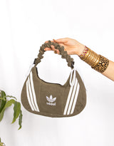 Vintage customized Adidas adjustable bag with bows