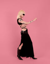 Open back sleeveless crop top