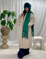 Oversized open coat