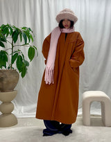 Oversized open coat
