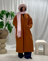 Oversized open coat