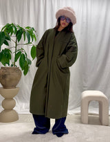 Oversized open coat