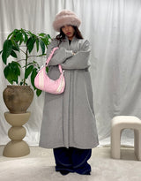 Oversized open coat