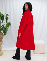 Oversized open coat