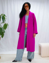 Oversized open coat
