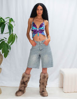 Butterfly sequin top