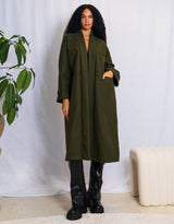 Oversized open coat