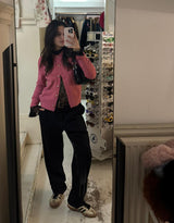 Round neck button up cardigan