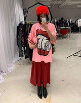 Sequin money mouth T-shirt dress I