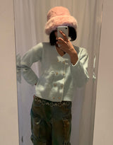 Soft faux furry buckethat