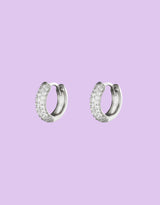 Sparkly bold hoop earrings