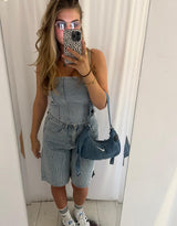 Sparkly denim shorts