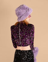 Sparkly turtle neck long sleeve top