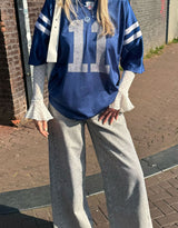 Sparkly wide leg jeans