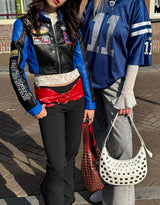 Sparkly wide leg jeans