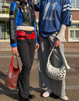 Sparkly wide leg jeans