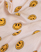 Tiny smiley plisse trousers