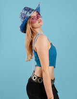 Vintage customized Adidas corset top