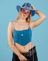 Vintage customized Adidas corset top